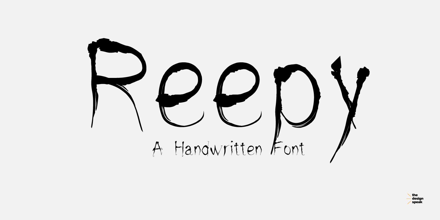Beispiel einer Reepy-Schriftart